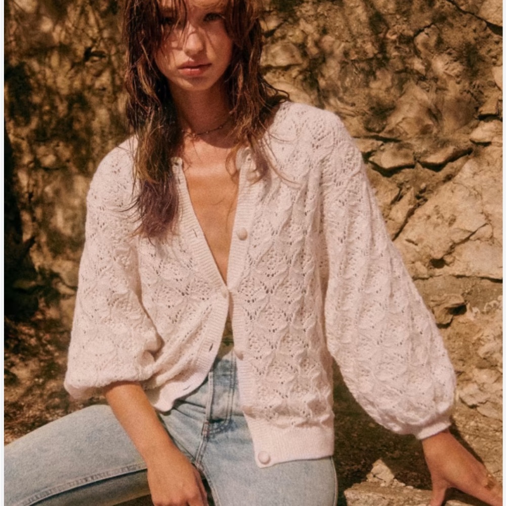 Sezane Anahi Cardigan XS Like New - Picture 3 of 9